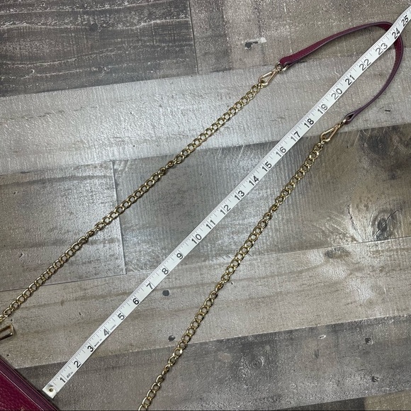 Lodis Burgundy Leather Multi Way Shoulder Bag - Picture 9 of 14